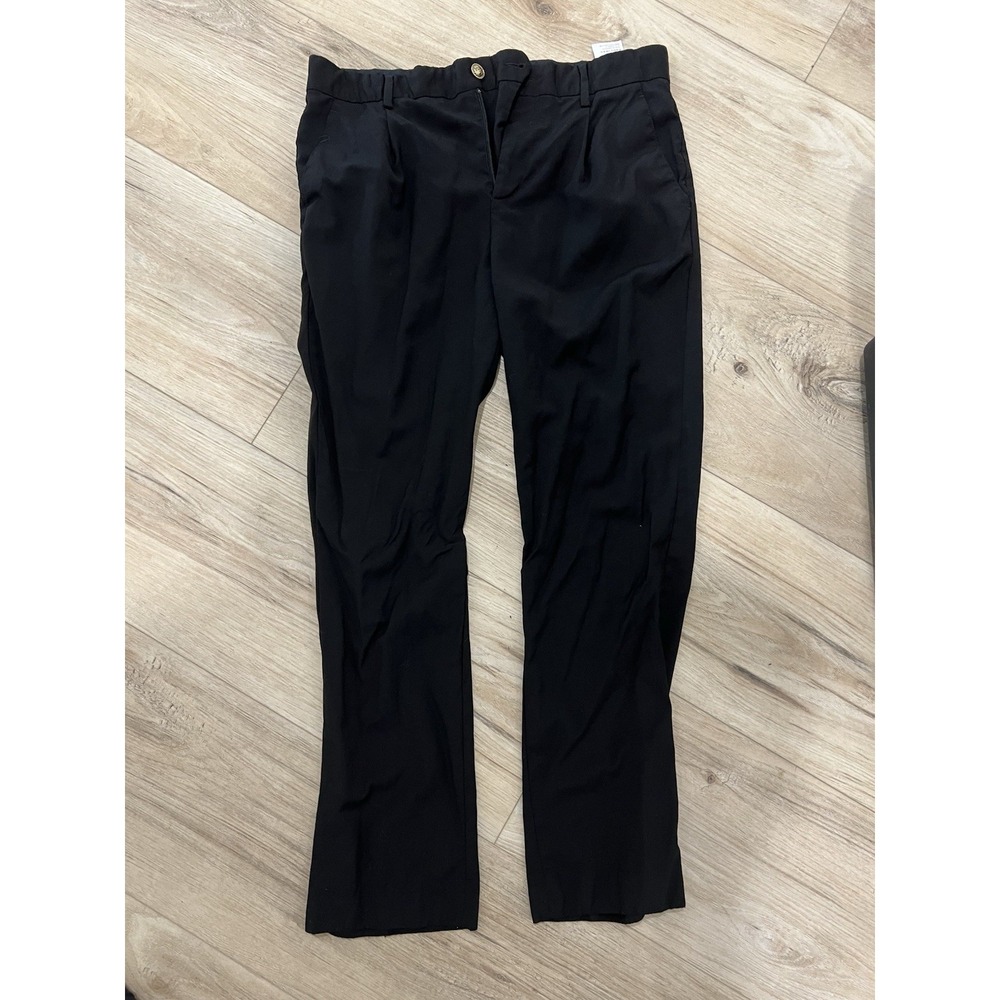 Gianni Versace Men's Black Dress Pants Medusa Button Size 46 Made in Romania